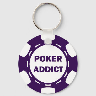 POKER ADDICT POKER CHIP SLEUTELHANGER
