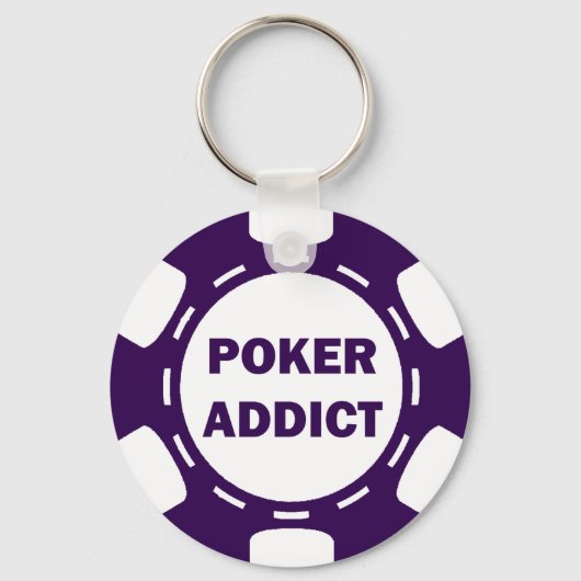POKER ADDICT POKER CHIP SLEUTELHANGER (Voorkant)