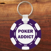POKER ADDICT POKER CHIP SLEUTELHANGER (Voorkant)