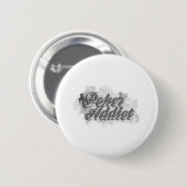 Poker addict ronde button 5,7 cm (Voorkant /achterkant)
