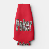 Poker Afbeelding Logo met koninginnen, Flesjeskoeler (Voorkant)
