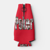 Poker Afbeelding Logo met koninginnen, Flesjeskoeler (Achterkant)