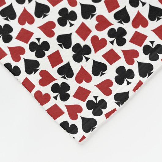 Poker-afspeelkaartmodel Fleece Deken (Hoek)
