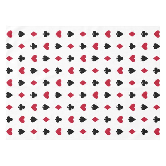 Poker-afspeelkaartmodel Tafelkleed (Voorkant (Horizontaal))