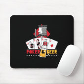 Poker and Beer King Tiles Casino Poker Player Gift Muismat (Met muis)