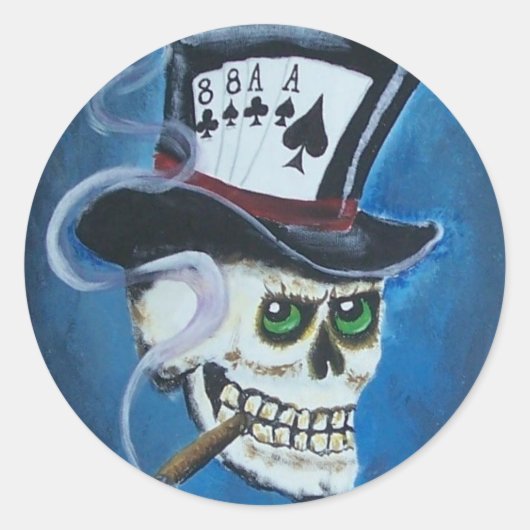 poker art. 2 011 ronde sticker (Voorkant)