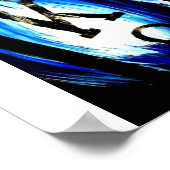 POKER ART BLUE FLAME POCKET KINGS COWBOYS POSTER (Hoek)