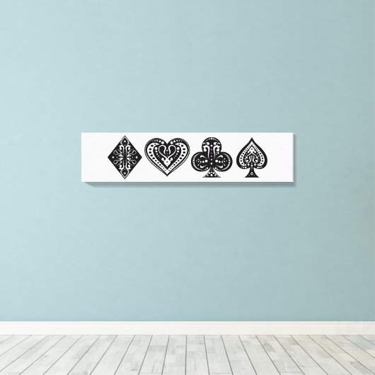 Poker Art Canvas Afdruk (Insitu (Houten vloer))