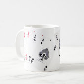 Poker azen ... Engelse theemok Koffiemok (Voorkant links)