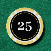 Poker Azen Goud & Zwarte Bachelorfeest Poker Chips
