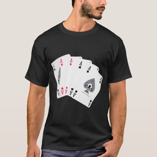 Poker azen t-shirt (Voorkant)