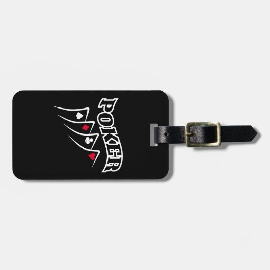 Poker Bagagelabel (Voorkant horizontaal)