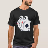 Poker Basic donker T-shirt (Voorkant)