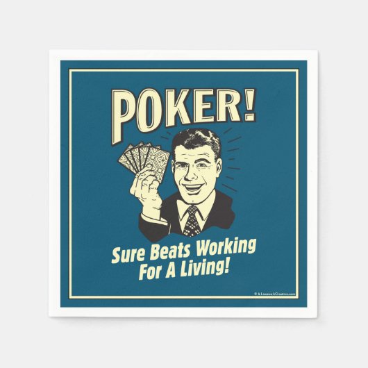 Poker: Beats Working for a Living Servet (Voorkant)