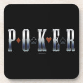 Poker Beverage Coaster Bier Onderzetter (Voorkant)