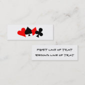 Poker bladwijzer visitekaartje (Voorkant / Achterkant)