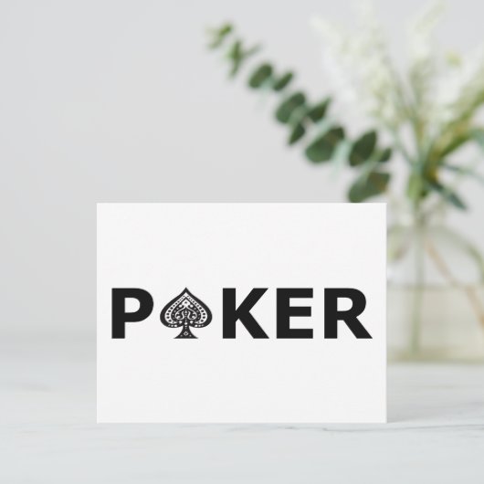 Poker Briefkaart (Staand voorkant)