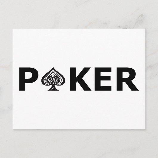 Poker Briefkaart (Voorkant)