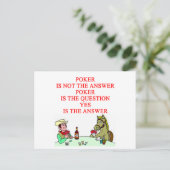 POKER BRIEFKAART (Staand voorkant)