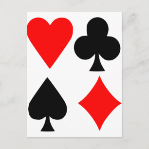 Poker Briefkaart