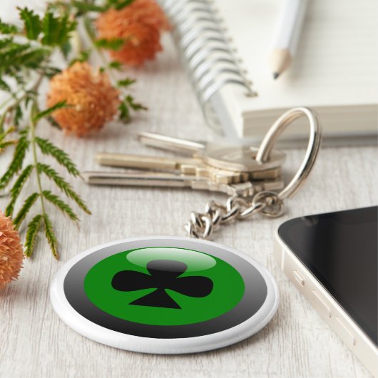 Poker Button - Club Sleutelhanger (Zijkant)