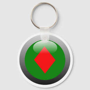 Poker Button - Diamond Sleutelhanger