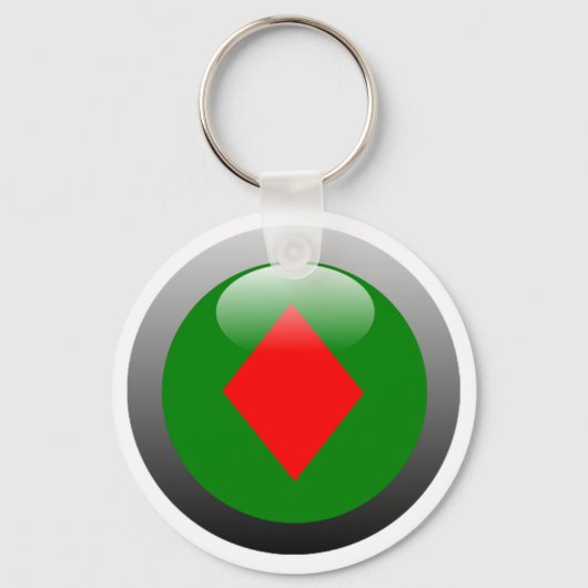 Poker Button - Diamond Sleutelhanger (Voorkant)
