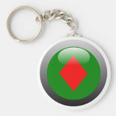 Poker Button - Diamond Sleutelhanger (Voorkant)