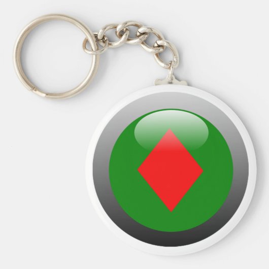 Poker Button - Diamond Sleutelhanger (Voorkant)