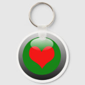 Poker Button - Heart Sleutelhanger (Voorkant)
