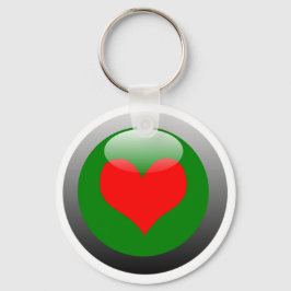 Poker Button - Heart Sleutelhanger