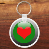 Poker Button - Heart Sleutelhanger (Voorkant)