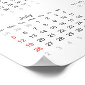 Poker Calendar 2020 Poster (Hoek)