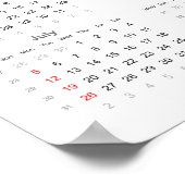 Poker Calendar 2020 Poster (Hoek)