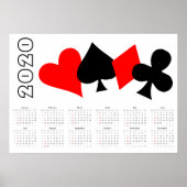 Poker Calendar 2020 Poster (Voorkant)