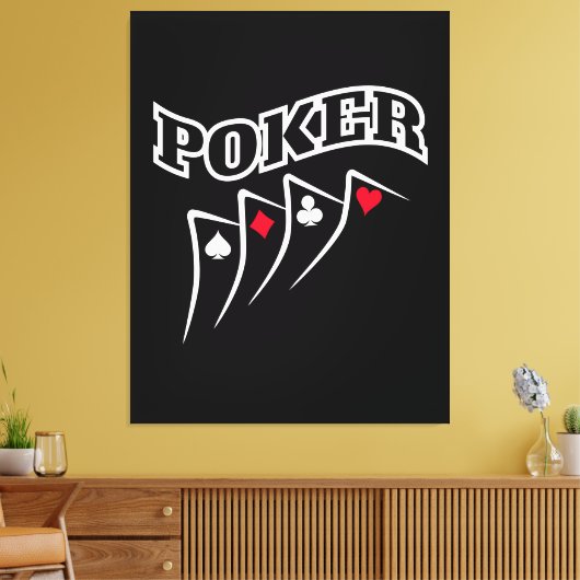 Poker Canvas Afdruk (Insitu (Woonkamer))