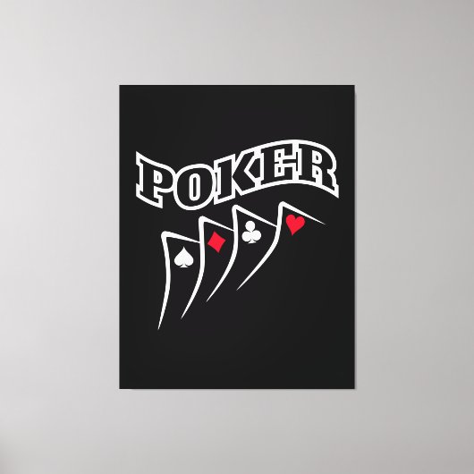 Poker Canvas Afdruk (Voorkant)