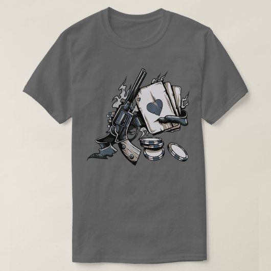 Poker Card Design  - 1  T-shirt (Design voorkant)