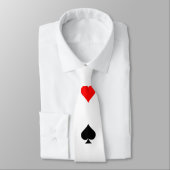 Poker Card Suits Pattern: Necktie/Stropdas Stropdas (Gebonden)