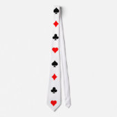 Poker Card Suits Pattern: Necktie/Stropdas Stropdas (Voorkant)