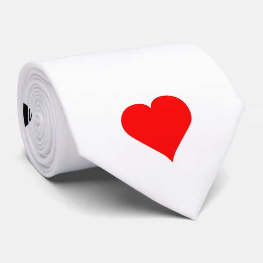 Poker Card Suits Pattern: Necktie/Stropdas Stropdas (Opgerold)