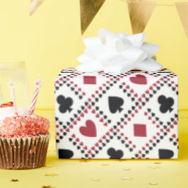 Poker Card Theme Wrapping Paper Cadeaupapier