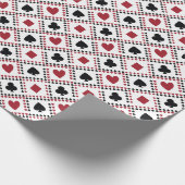 Poker Card Theme Wrapping Paper Cadeaupapier (Hoek)