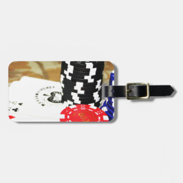 Poker Cards Aces Chips Gambling Casino Win Game Bagagelabel