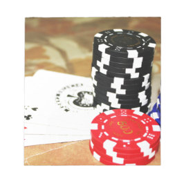 Poker Cards Aces Chips Gambling Casino Win Game Notitieblok