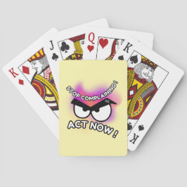 Poker Cards: Act Now (Geel) Pokerkaarten