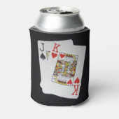 Poker Cards Jack King, Blikjeskoeler (Blikje Achterkant)