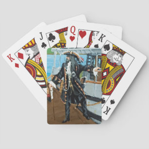 Poker Cards met portret van kapitein Jim Studley Speelkaarten