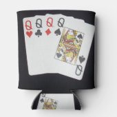 Poker Cards Quad Queens Blikjeskoeler (Achterkant)