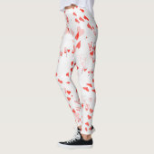 Poker Cards Royal Hearts Flush Pattern Leggings (Links)